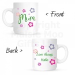 Personalised Mum Flower Mug